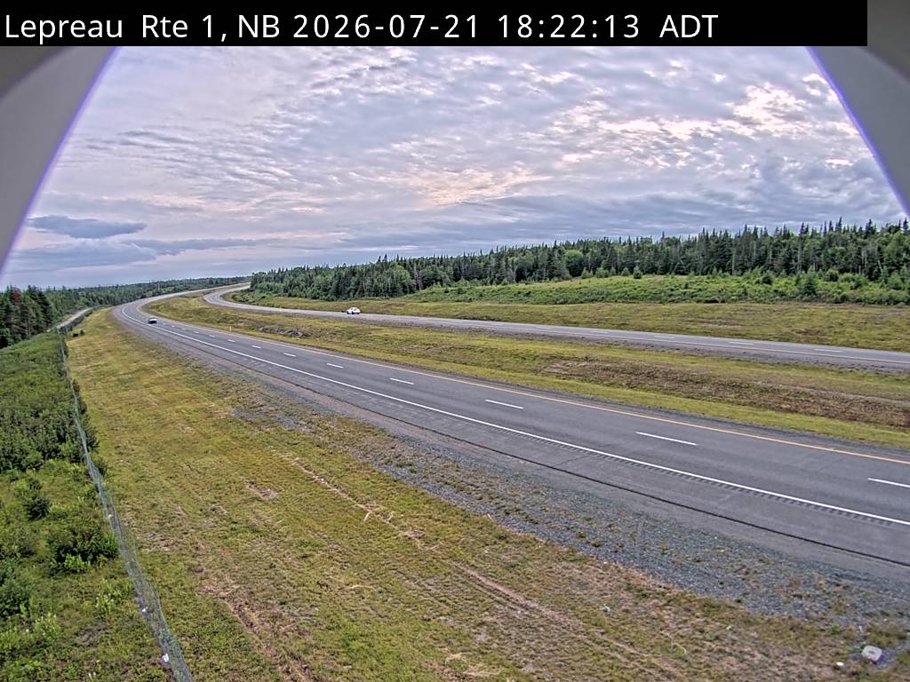 Web Cam image of Lepreau / New River (NB Highway 1)