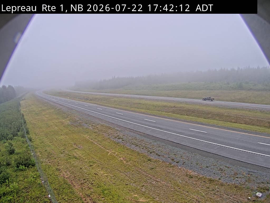 Web Cam image of Lepreau / New River (NB Highway 1)