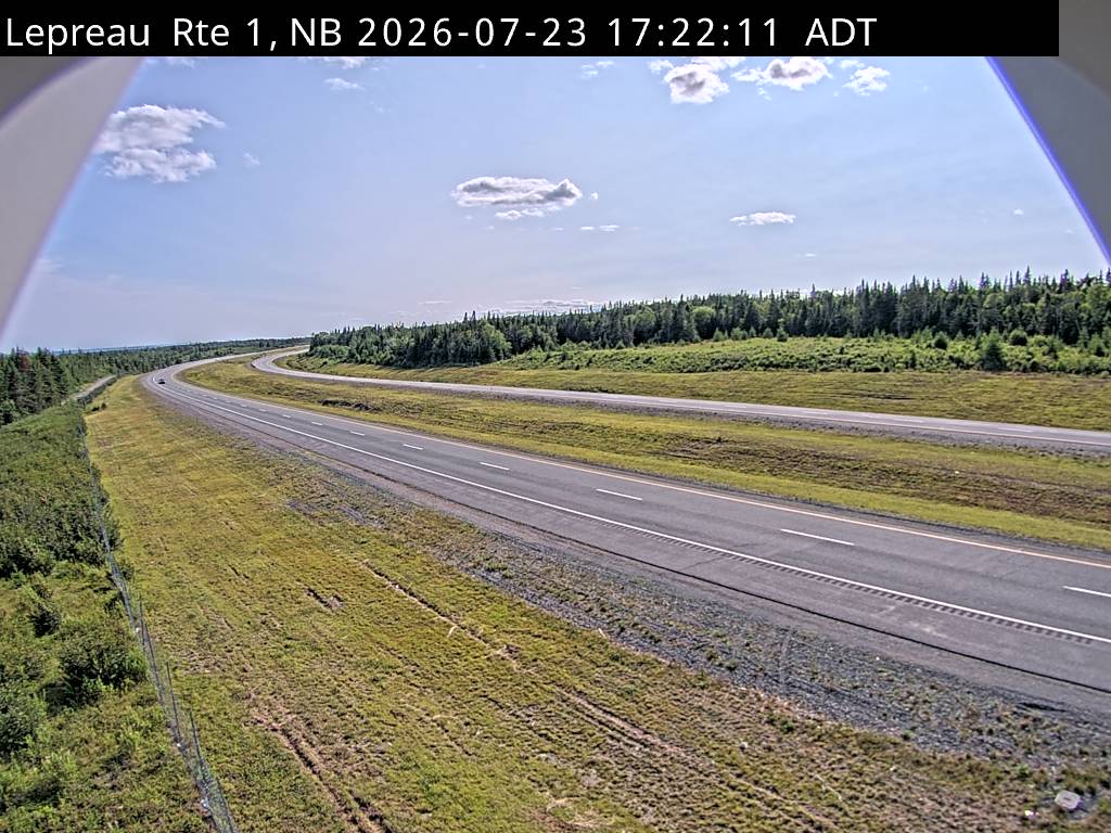 Web Cam image of Lepreau / New River (NB Highway 1)