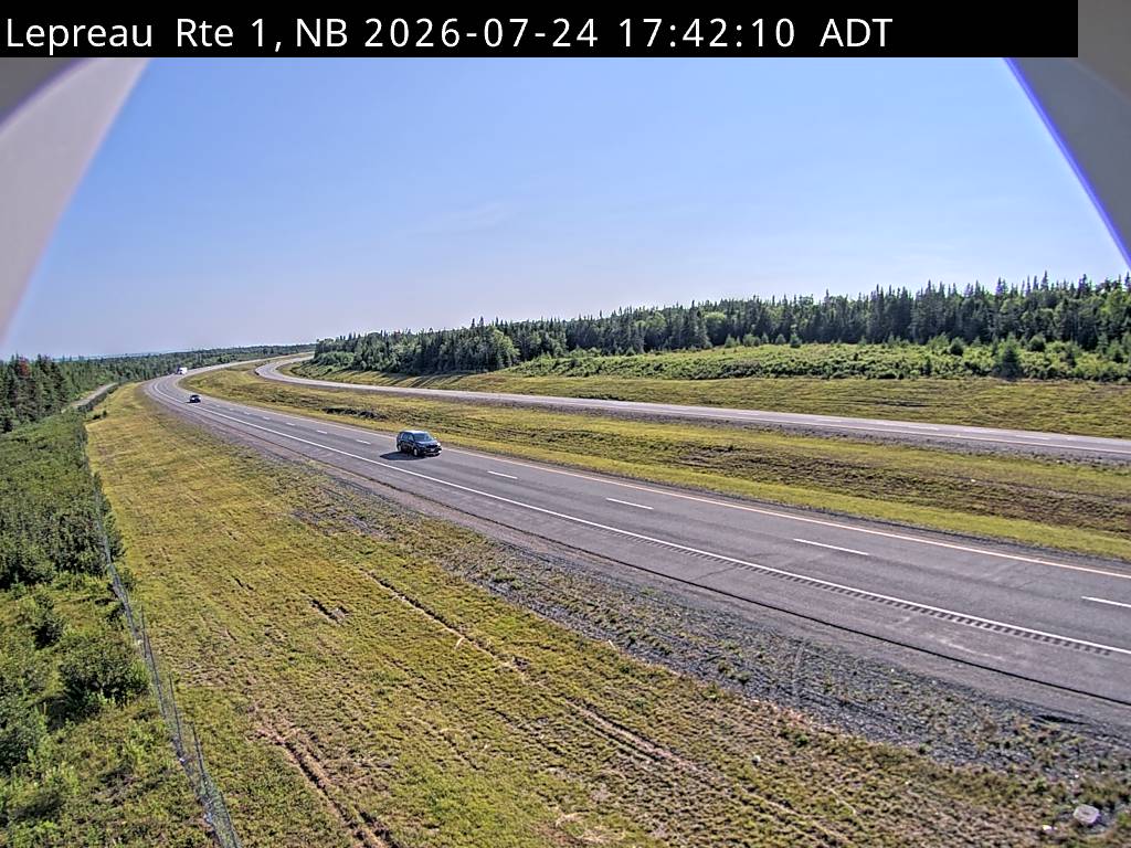 Web Cam image of Lepreau / New River (NB Highway 1)