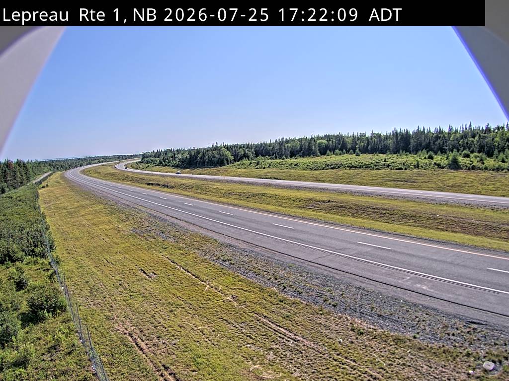 Web Cam image of Lepreau / New River (NB Highway 1)