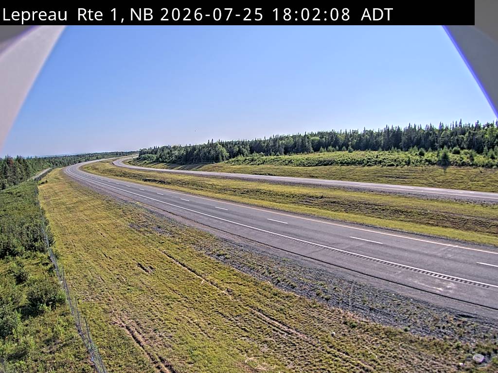 Web Cam image of Lepreau / New River (NB Highway 1)