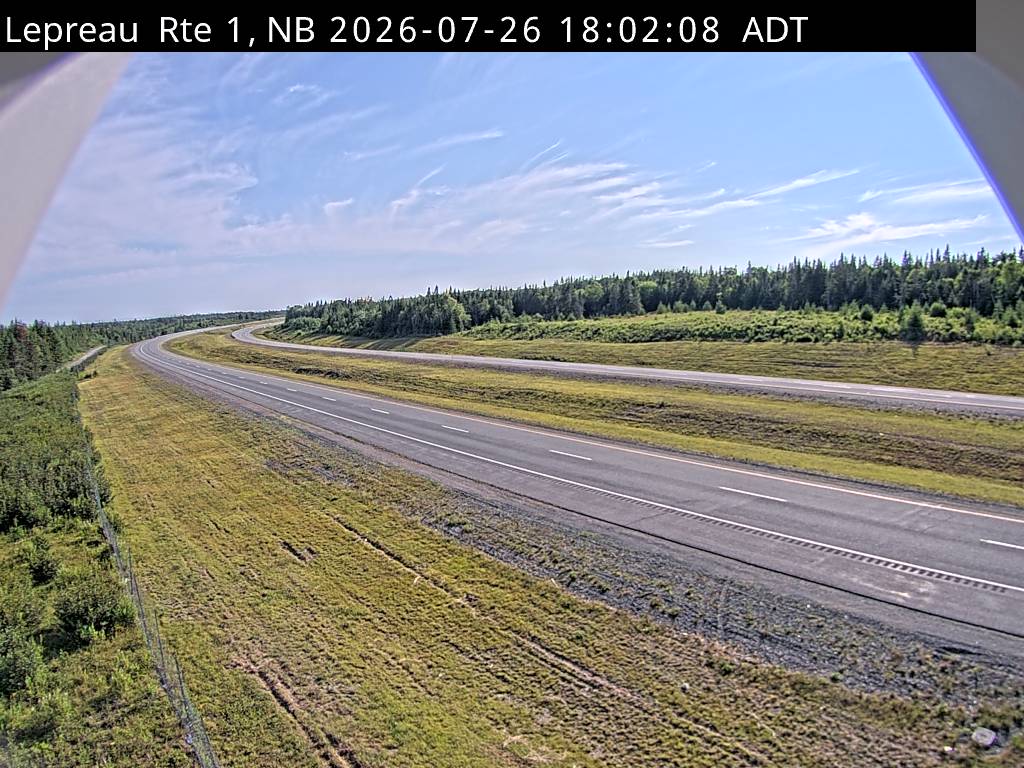 Web Cam image of Lepreau / New River (NB Highway 1)