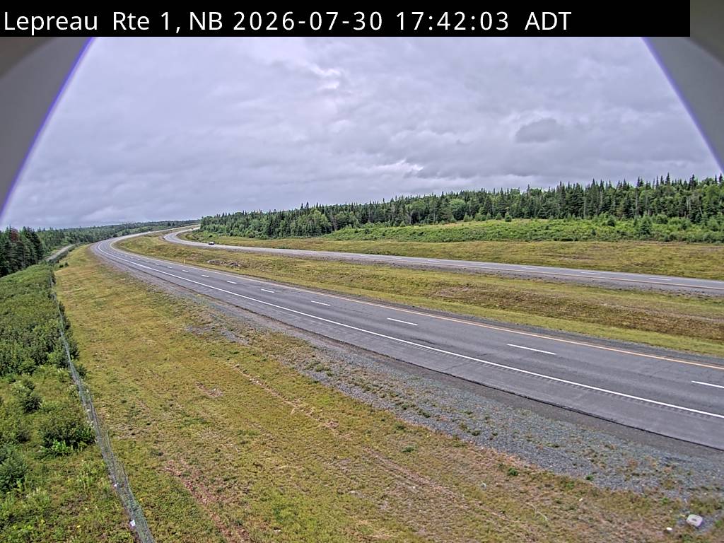 Web Cam image of Lepreau / New River (NB Highway 1)