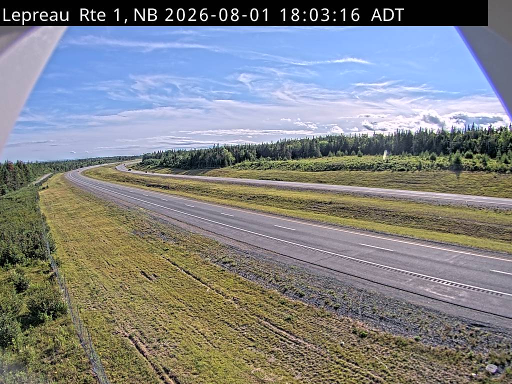 Web Cam image of Lepreau / New River (NB Highway 1)