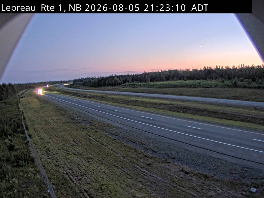 Web Cam image of Lepreau / New River (NB Highway 1)