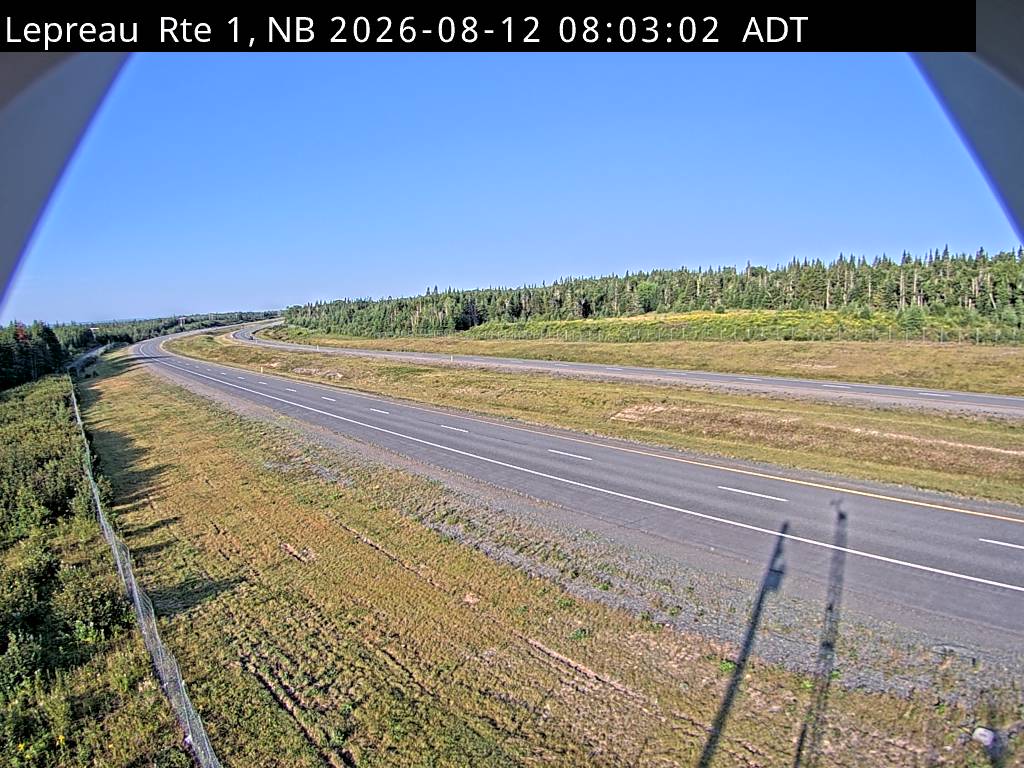 Web Cam image of Lepreau / New River (NB Highway 1)