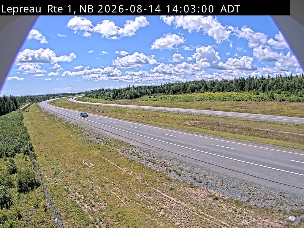 Web Cam image of Lepreau / New River (NB Highway 1)