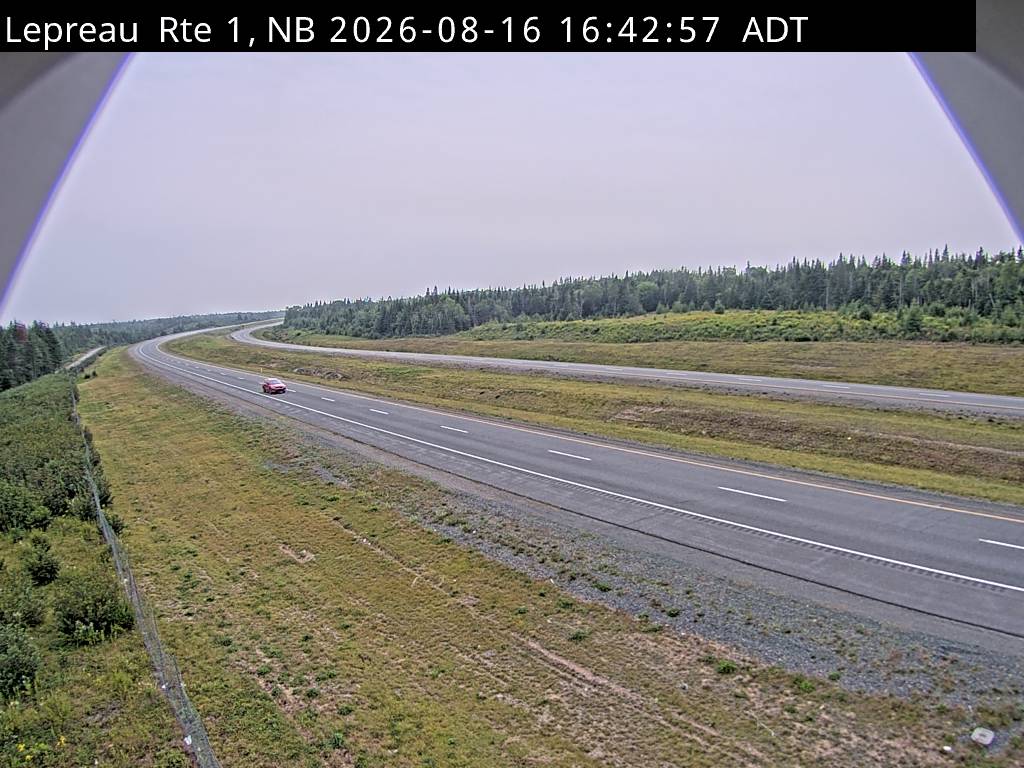 Web Cam image of Lepreau / New River (NB Highway 1)