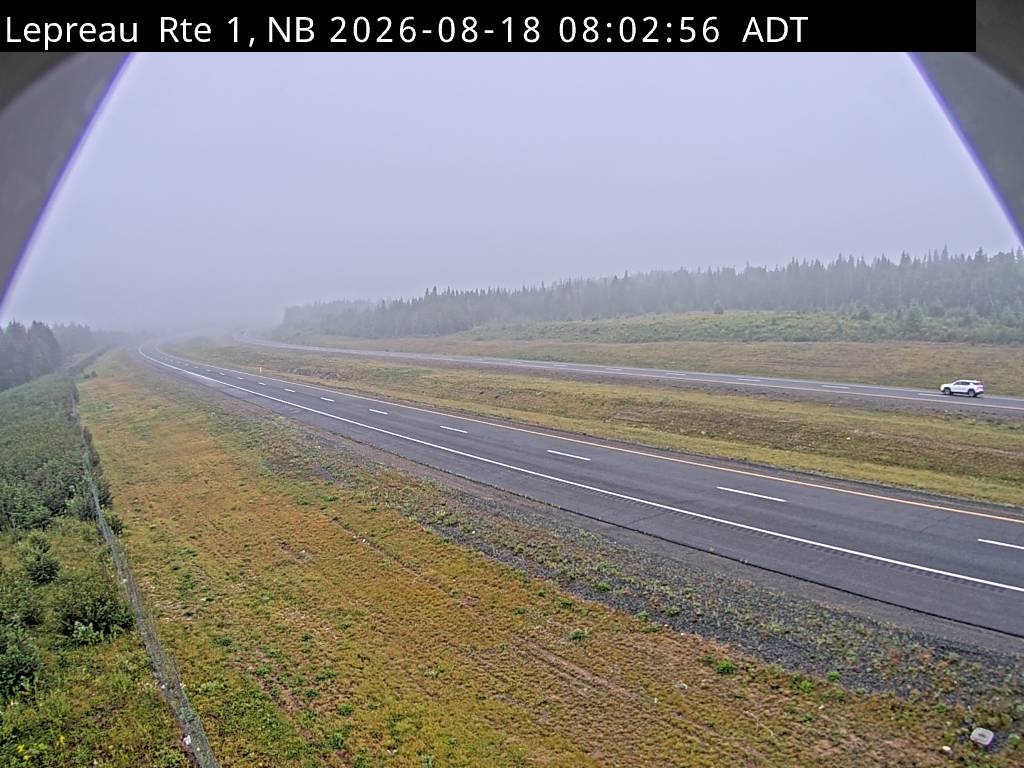 Web Cam image of Lepreau / New River (NB Highway 1)