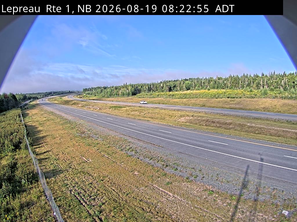 Web Cam image of Lepreau / New River (NB Highway 1)