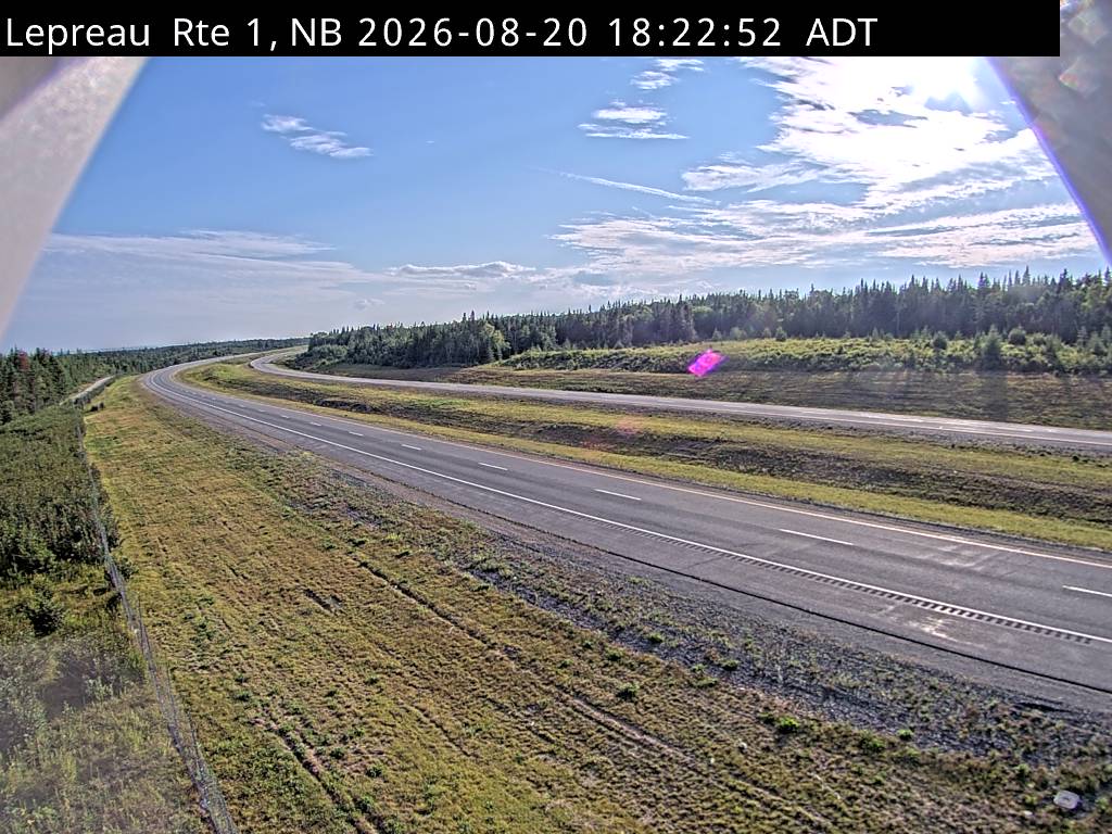 Web Cam image of Lepreau / New River (NB Highway 1)