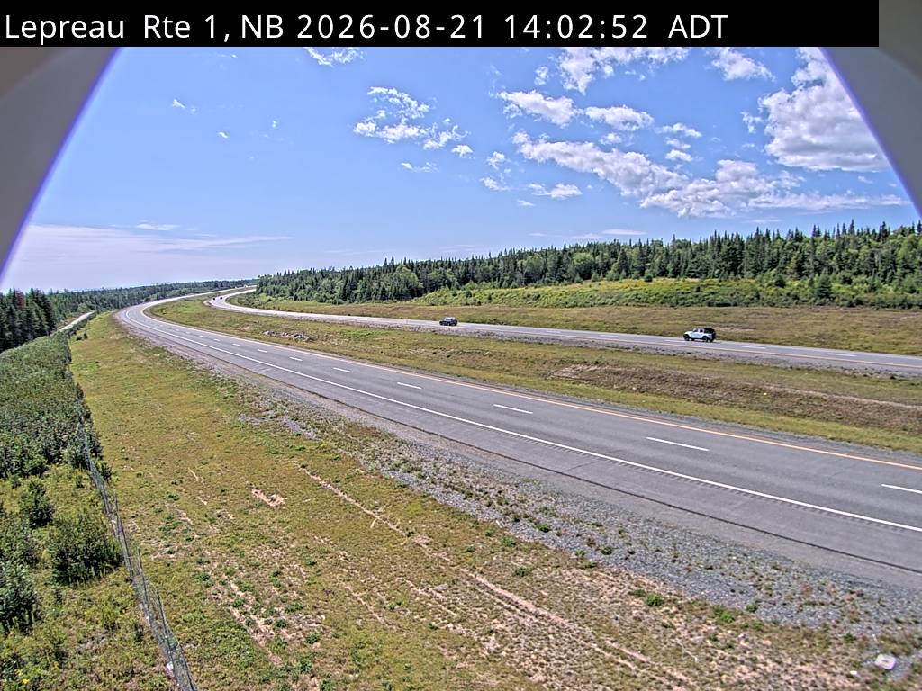 Web Cam image of Lepreau / New River (NB Highway 1)