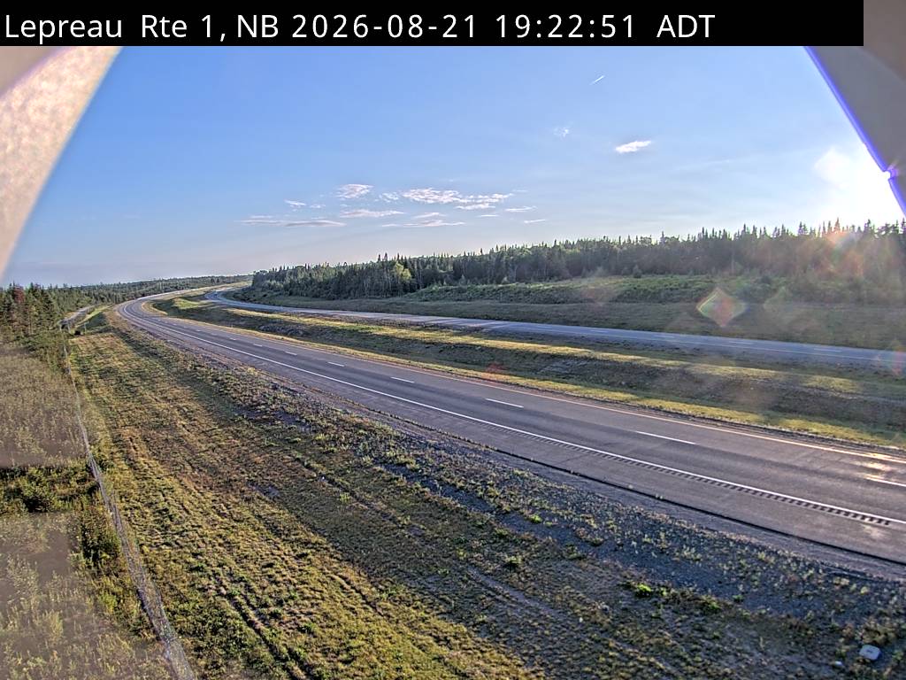 Web Cam image of Lepreau / New River (NB Highway 1)
