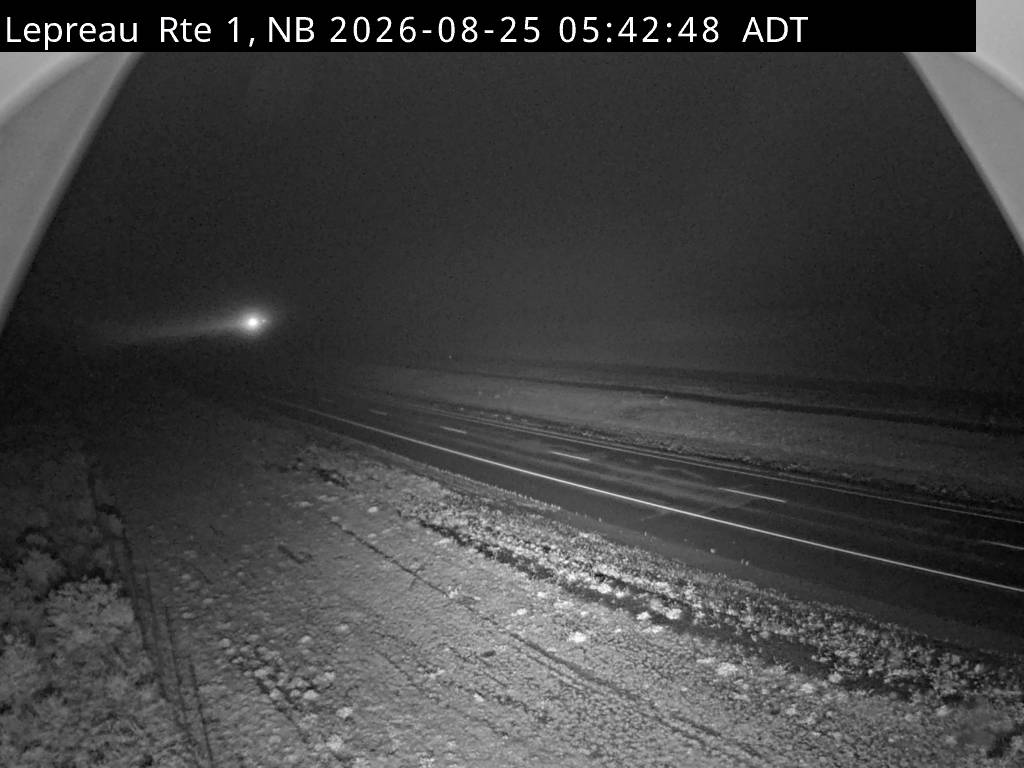 Web Cam image of Lepreau / New River (NB Highway 1)