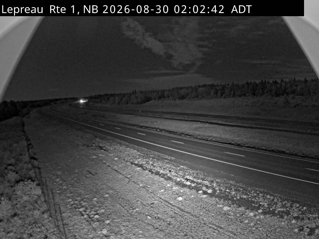 Web Cam image of Lepreau / New River (NB Highway 1)