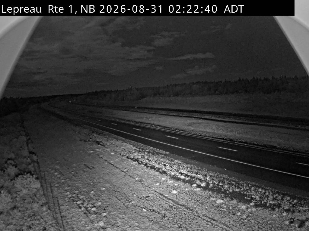 Web Cam image of Lepreau / New River (NB Highway 1)