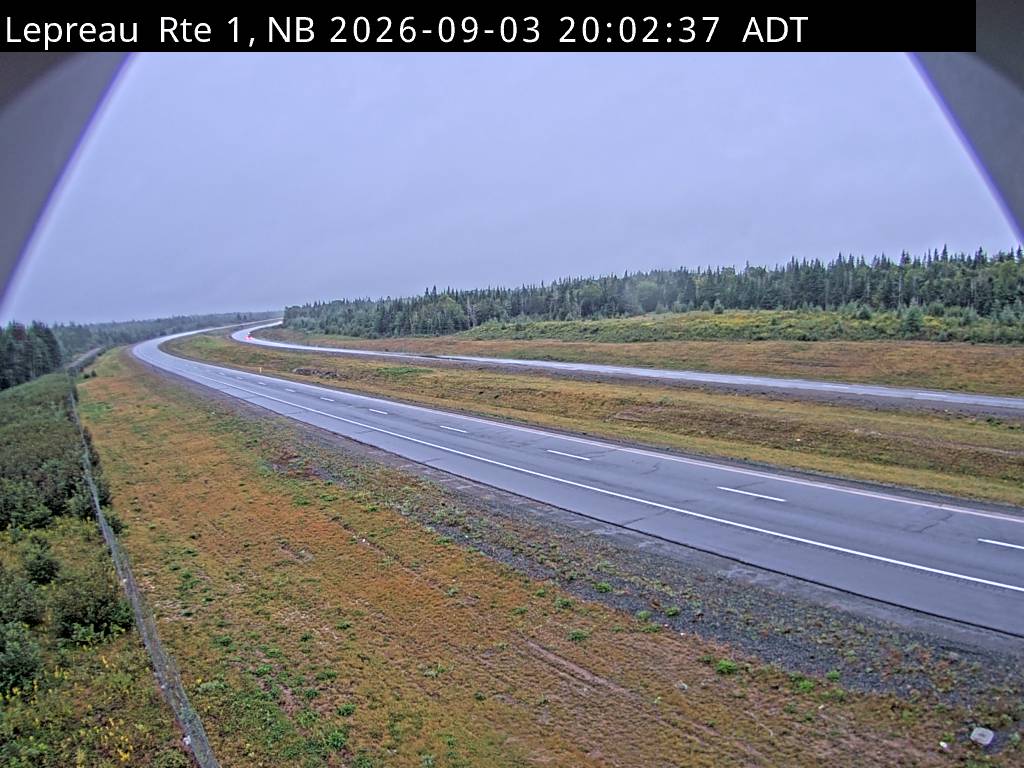Web Cam image of Lepreau / New River (NB Highway 1)