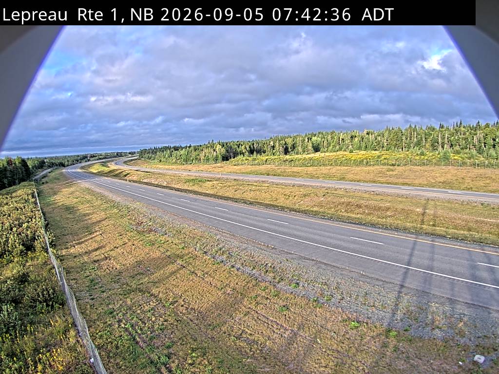 Web Cam image of Lepreau / New River (NB Highway 1)