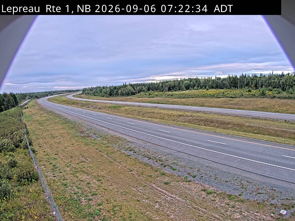 Web Cam image of Lepreau / New River (NB Highway 1)
