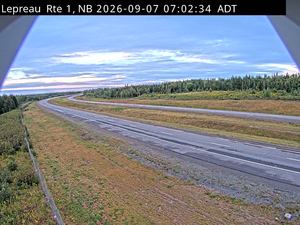 Web Cam image of Lepreau / New River (NB Highway 1)