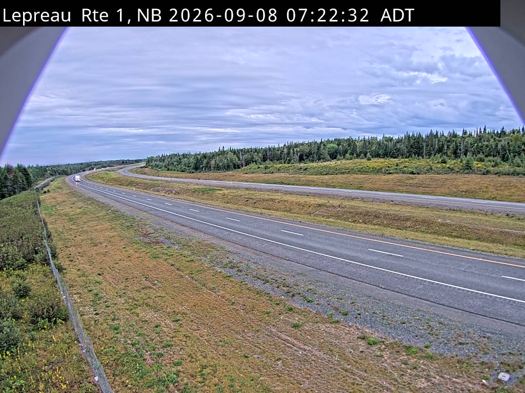 Web Cam image of Lepreau / New River (NB Highway 1)