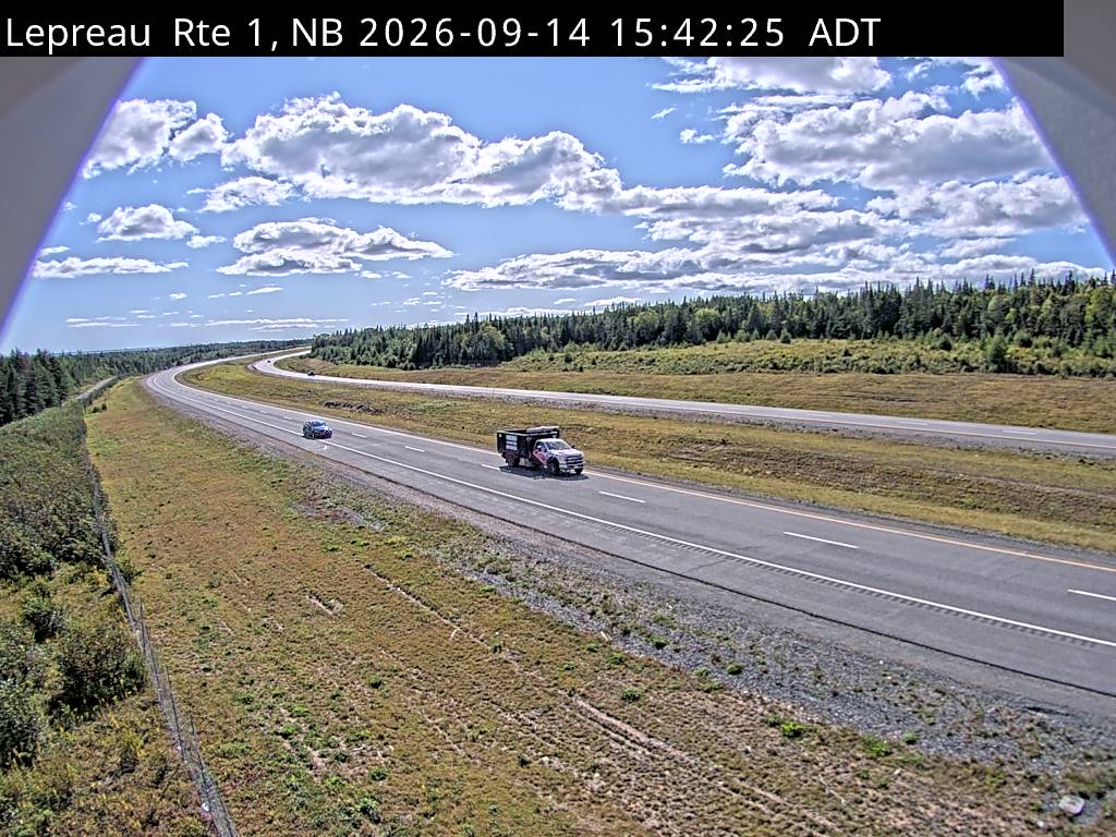 Web Cam image of Lepreau / New River (NB Highway 1)