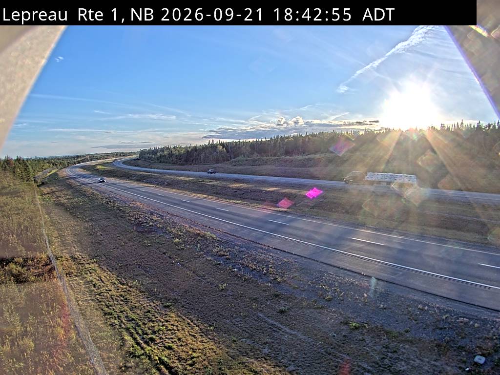 Web Cam image of Lepreau / New River (NB Highway 1)