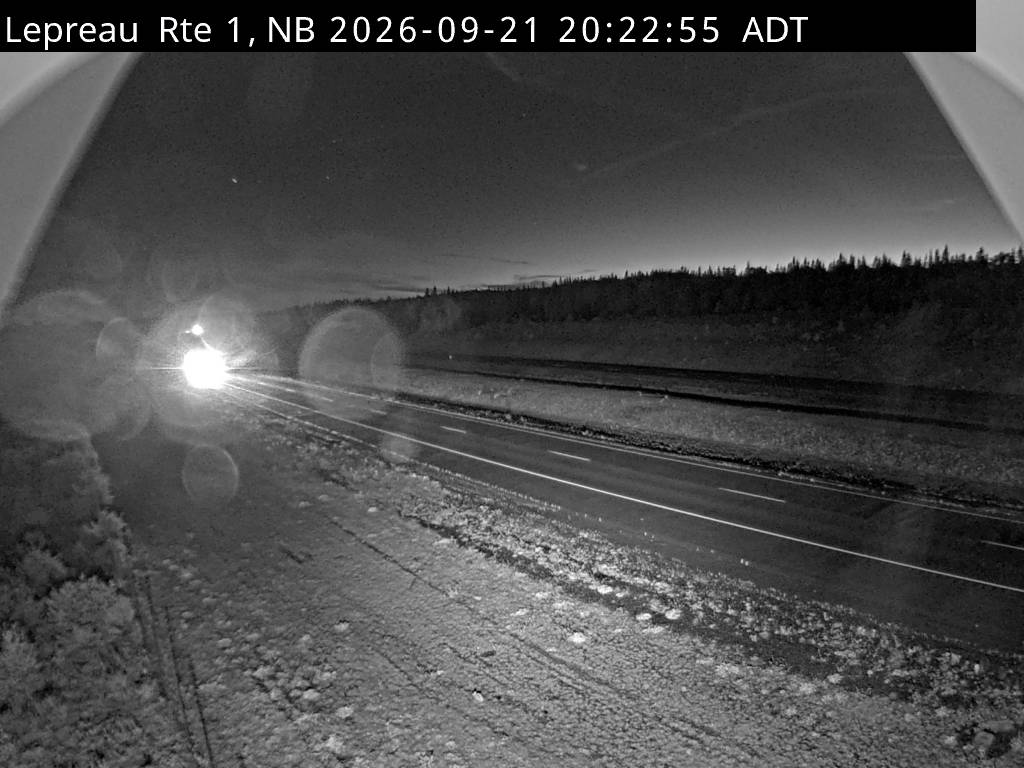 Web Cam image of Lepreau / New River (NB Highway 1)