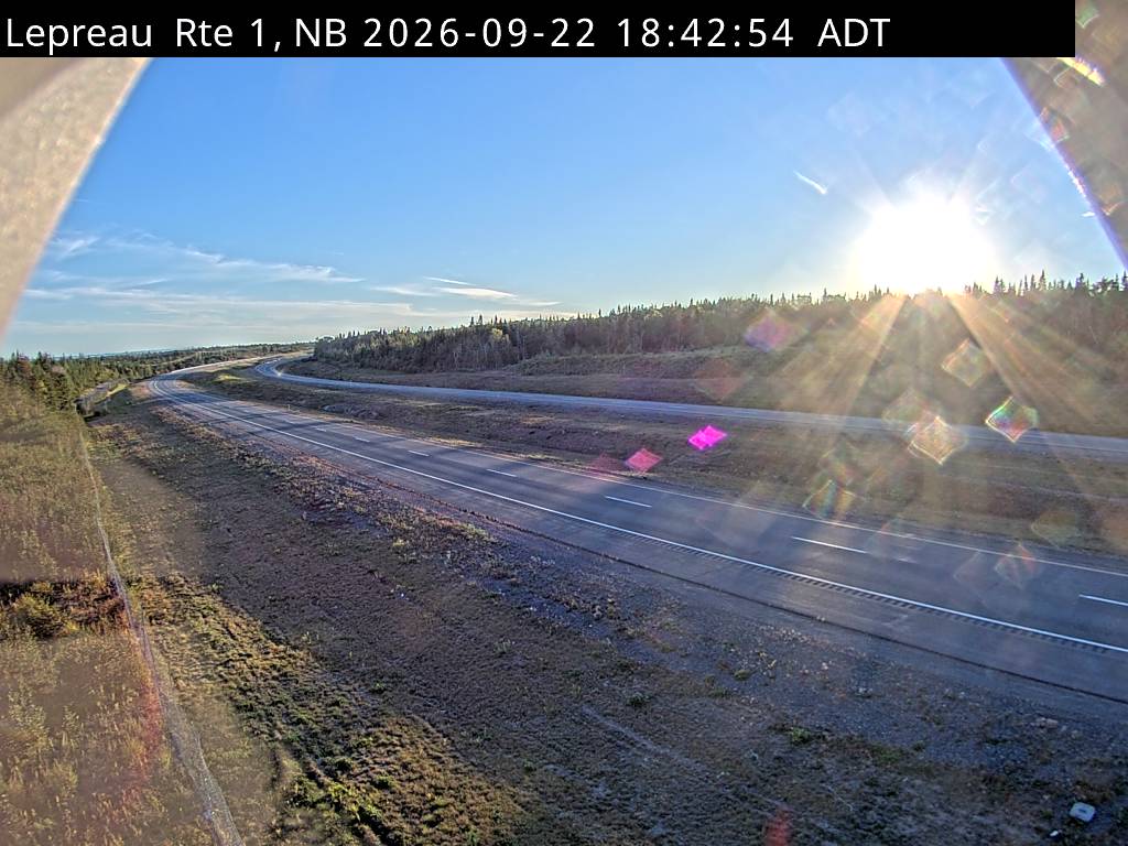 Web Cam image of Lepreau / New River (NB Highway 1)