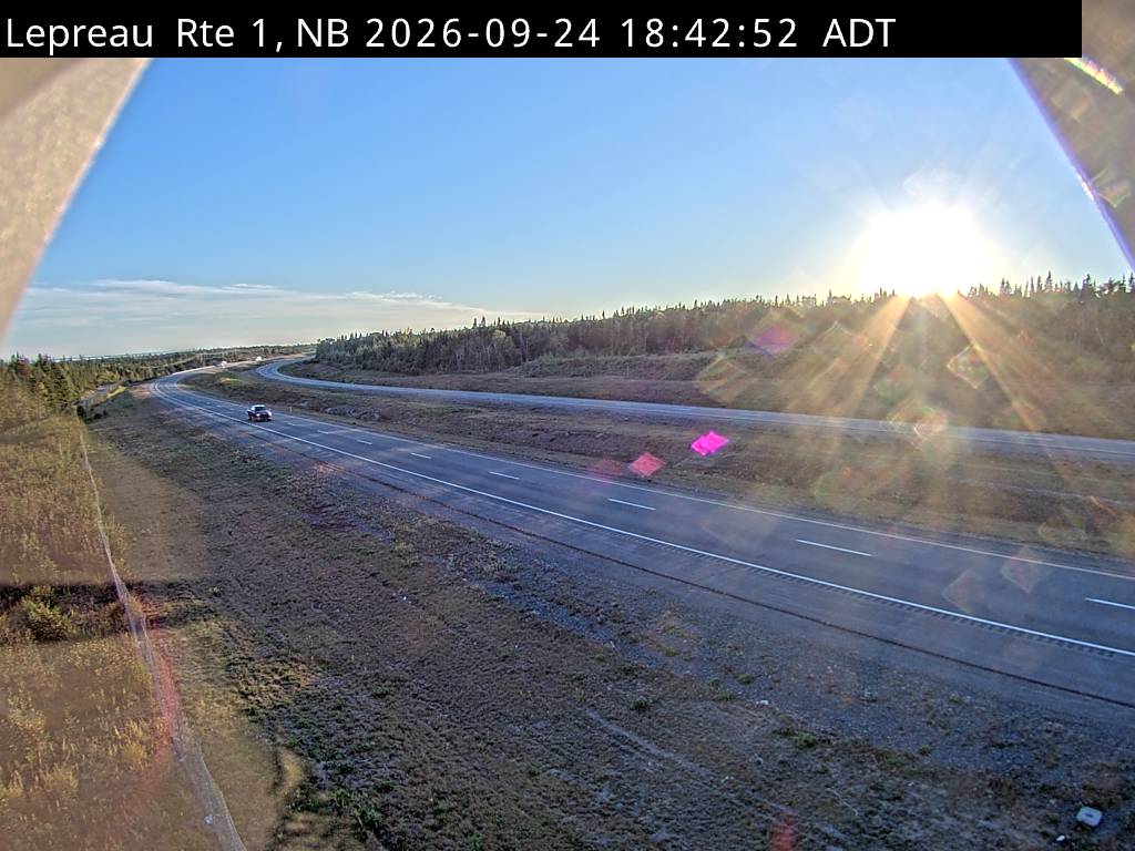 Web Cam image of Lepreau / New River (NB Highway 1)