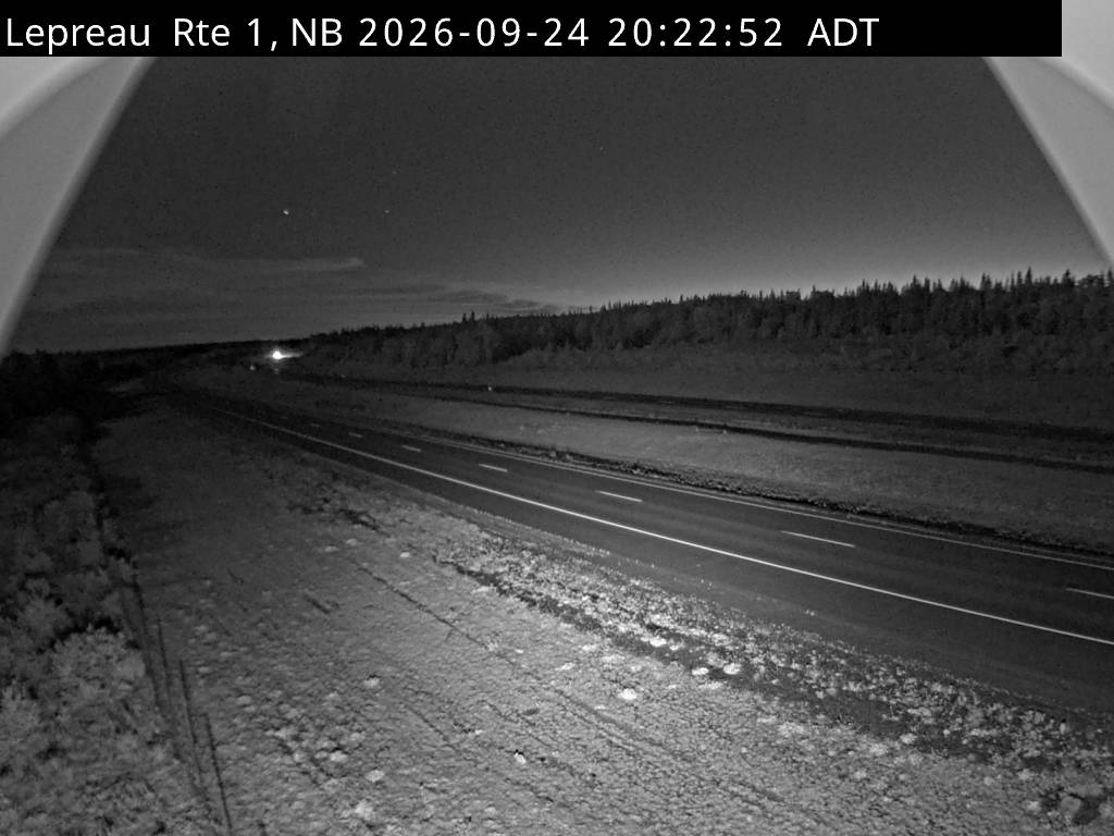 Web Cam image of Lepreau / New River (NB Highway 1)