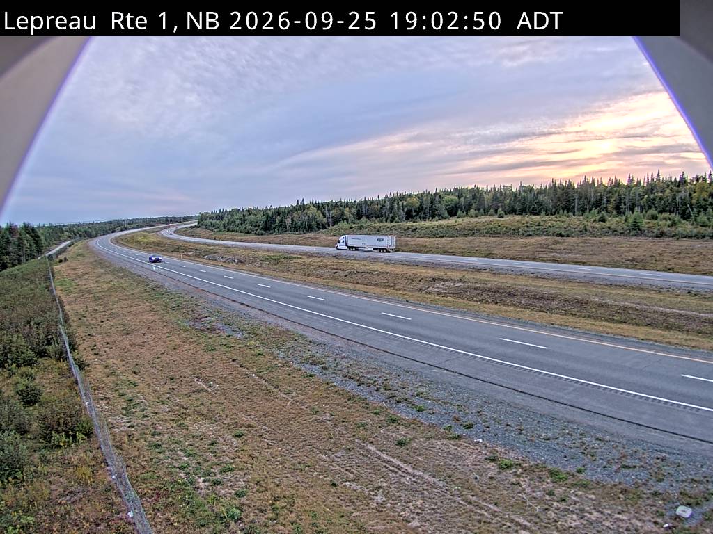 Web Cam image of Lepreau / New River (NB Highway 1)