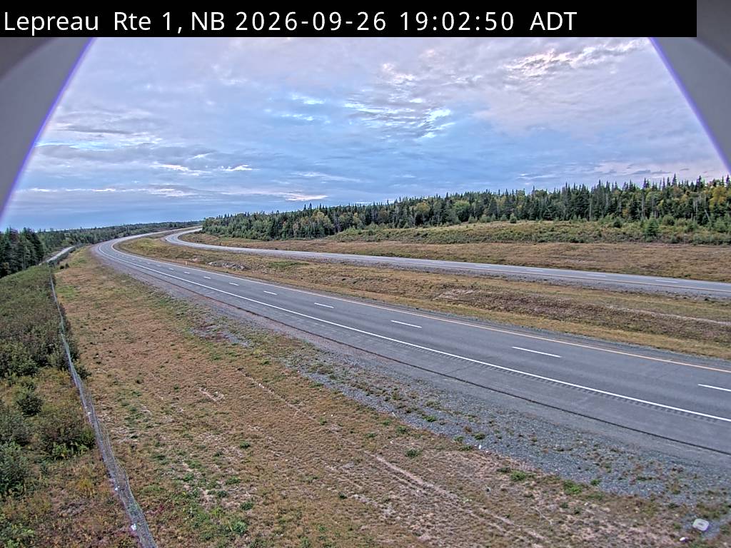 Web Cam image of Lepreau / New River (NB Highway 1)
