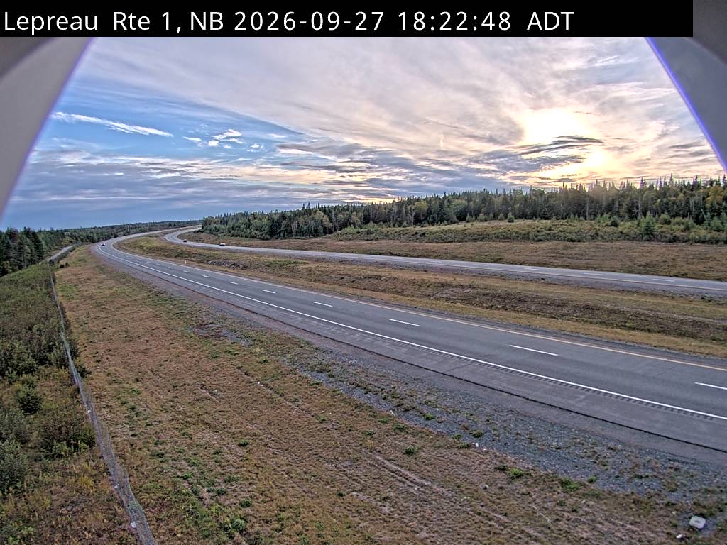 Web Cam image of Lepreau / New River (NB Highway 1)