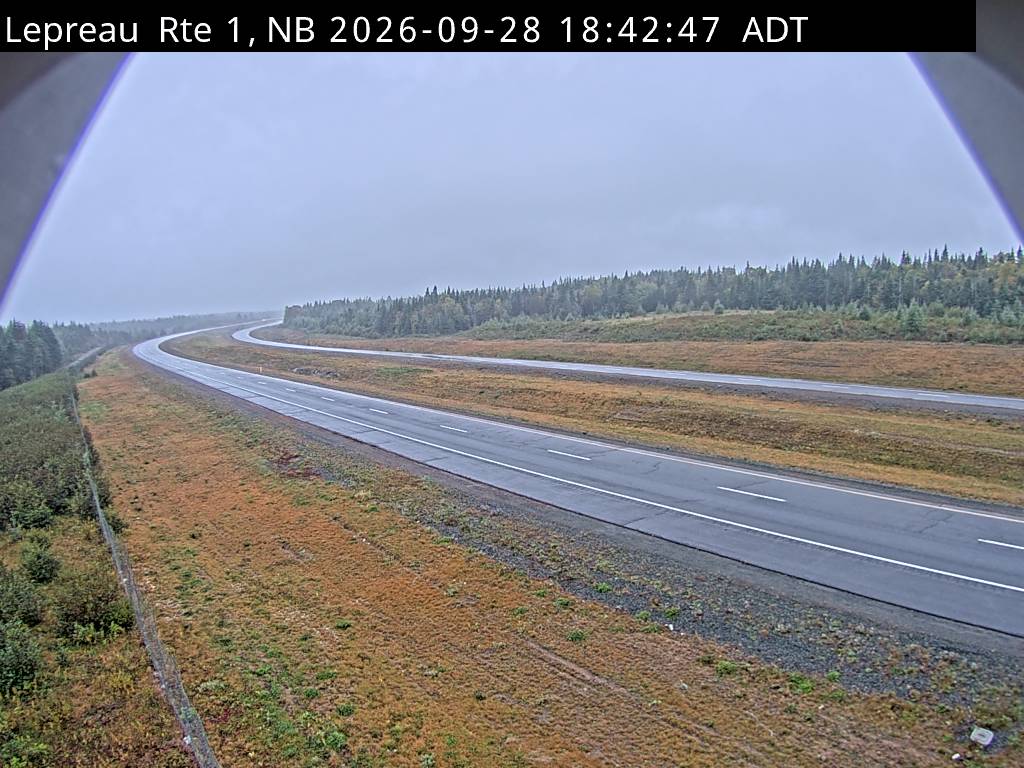 Web Cam image of Lepreau / New River (NB Highway 1)