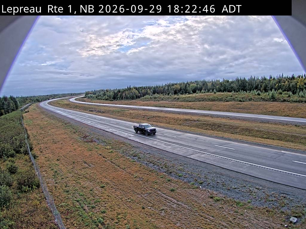 Web Cam image of Lepreau / New River (NB Highway 1)