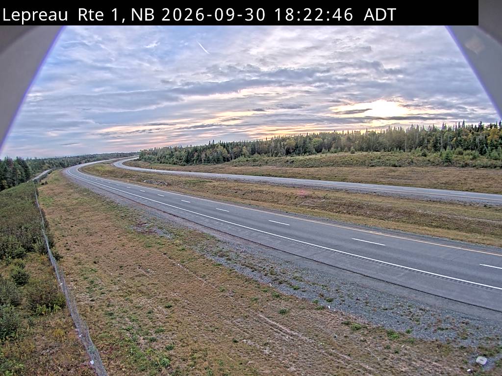 Web Cam image of Lepreau / New River (NB Highway 1)