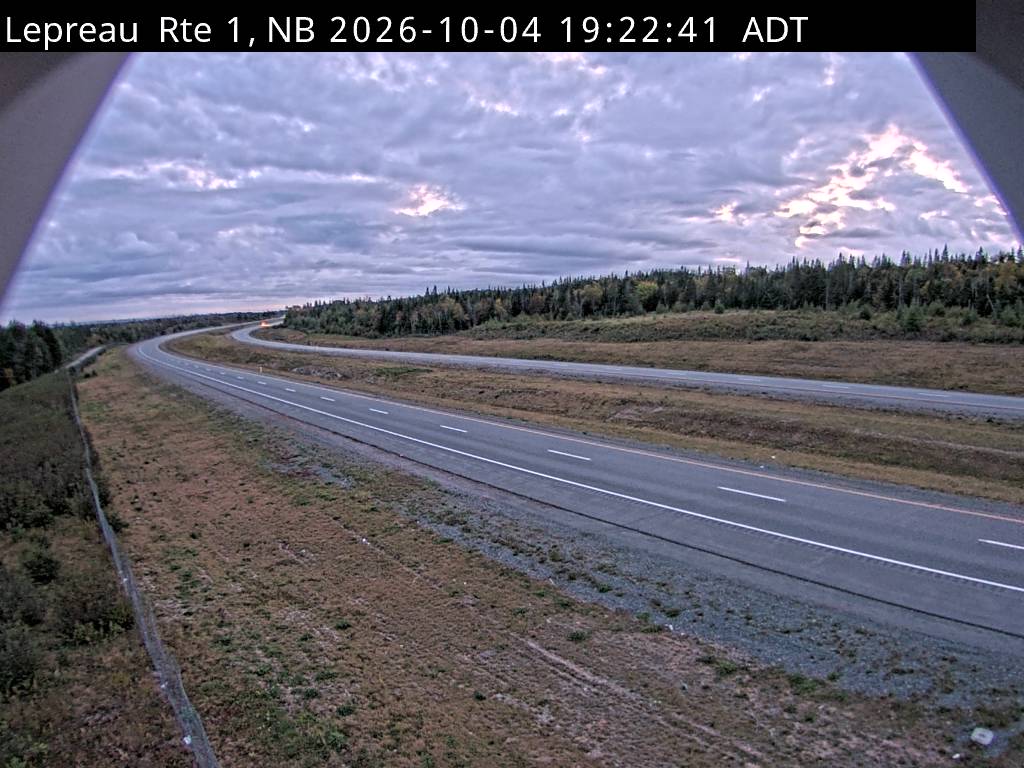 Web Cam image of Lepreau / New River (NB Highway 1)