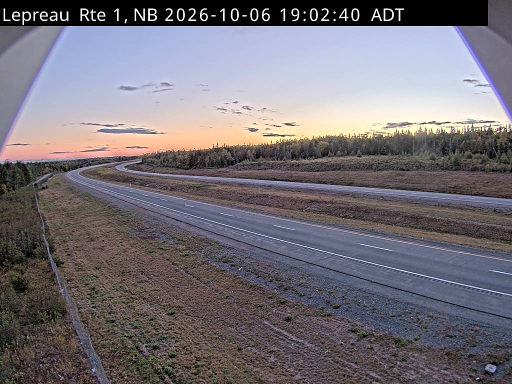 Web Cam image of Lepreau / New River (NB Highway 1)