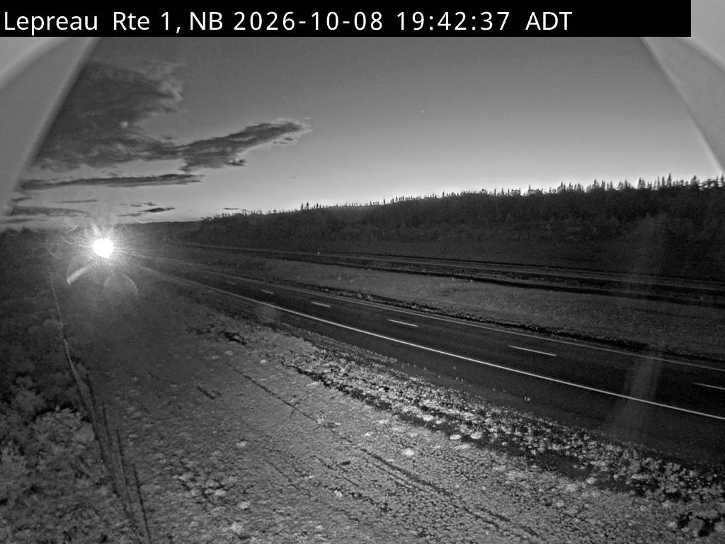 Web Cam image of Lepreau / New River (NB Highway 1)