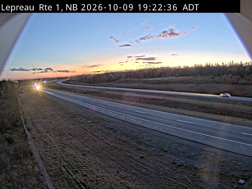 Web Cam image of Lepreau / New River (NB Highway 1)