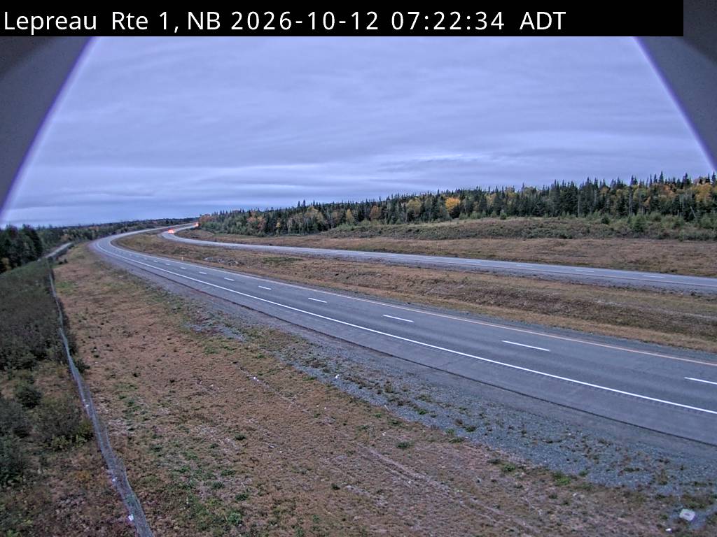 Web Cam image of Lepreau / New River (NB Highway 1)