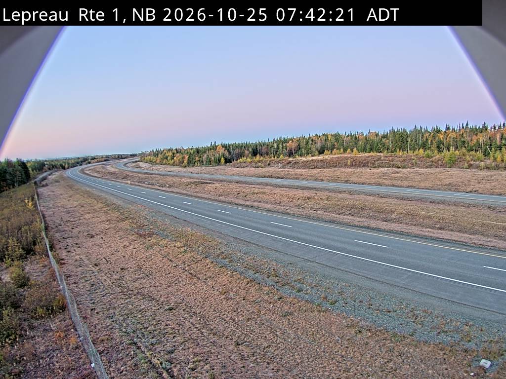 Web Cam image of Lepreau / New River (NB Highway 1)