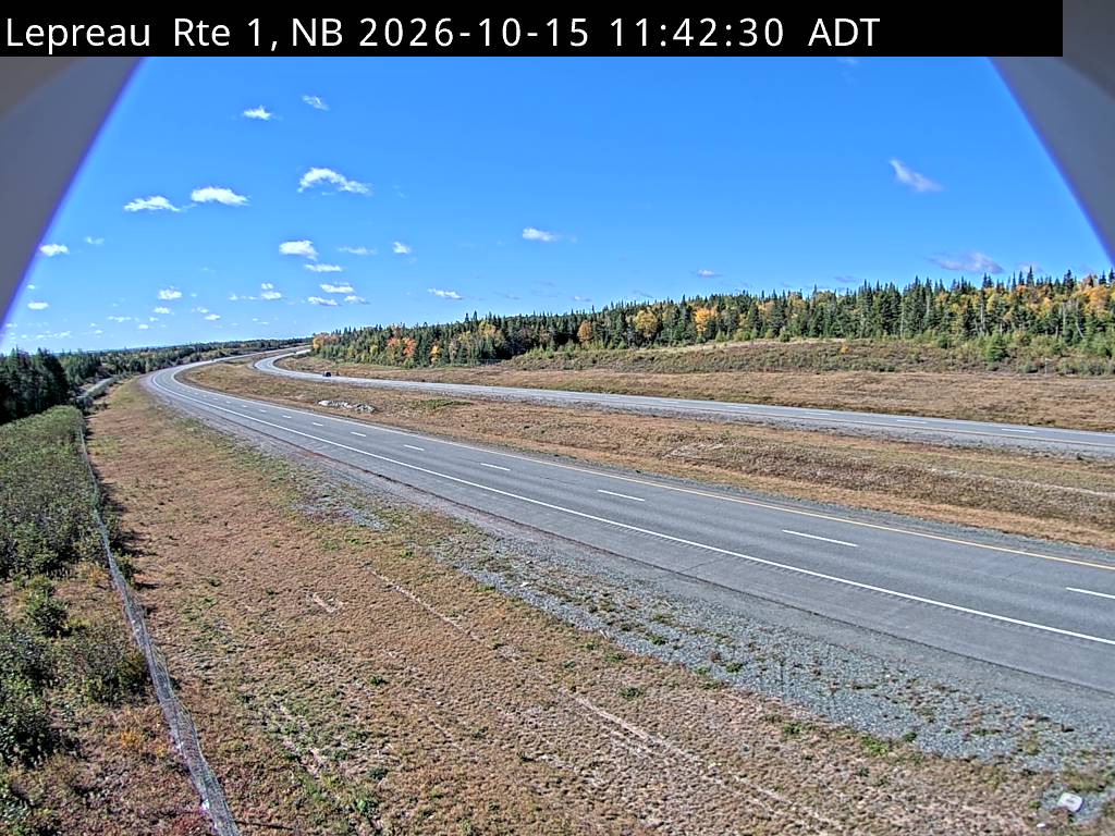 Web Cam image of Lepreau / New River (NB Highway 1)