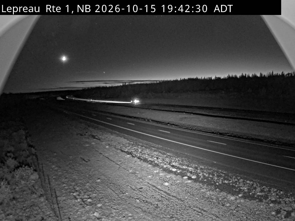 Web Cam image of Lepreau / New River (NB Highway 1)