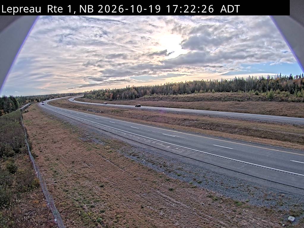 Web Cam image of Lepreau / New River (NB Highway 1)