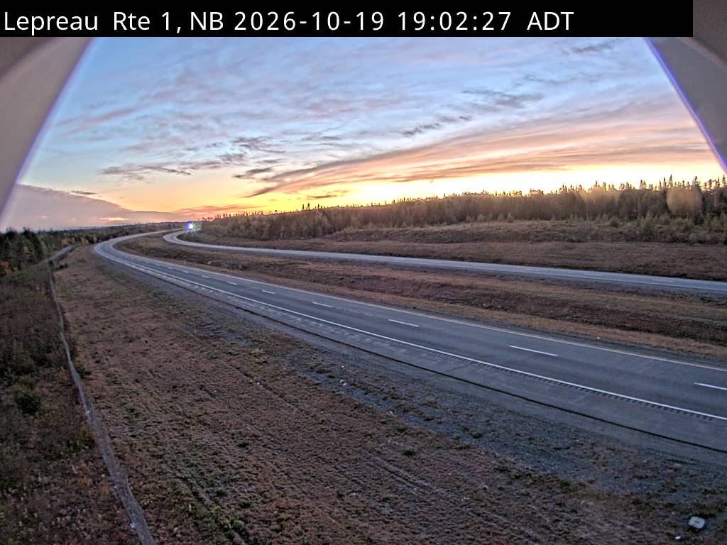 Web Cam image of Lepreau / New River (NB Highway 1)