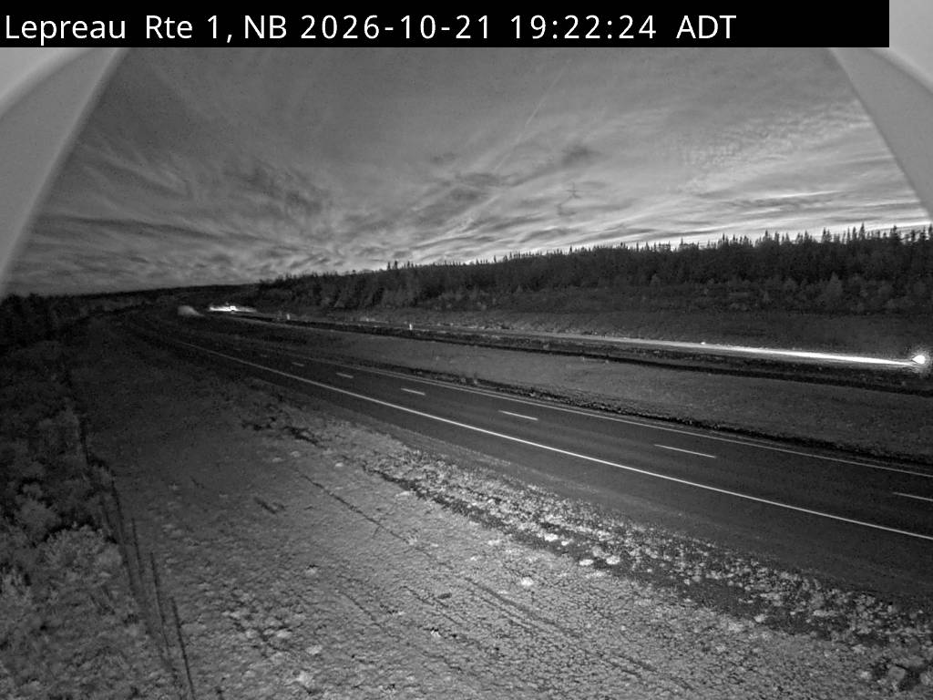 Web Cam image of Lepreau / New River (NB Highway 1)
