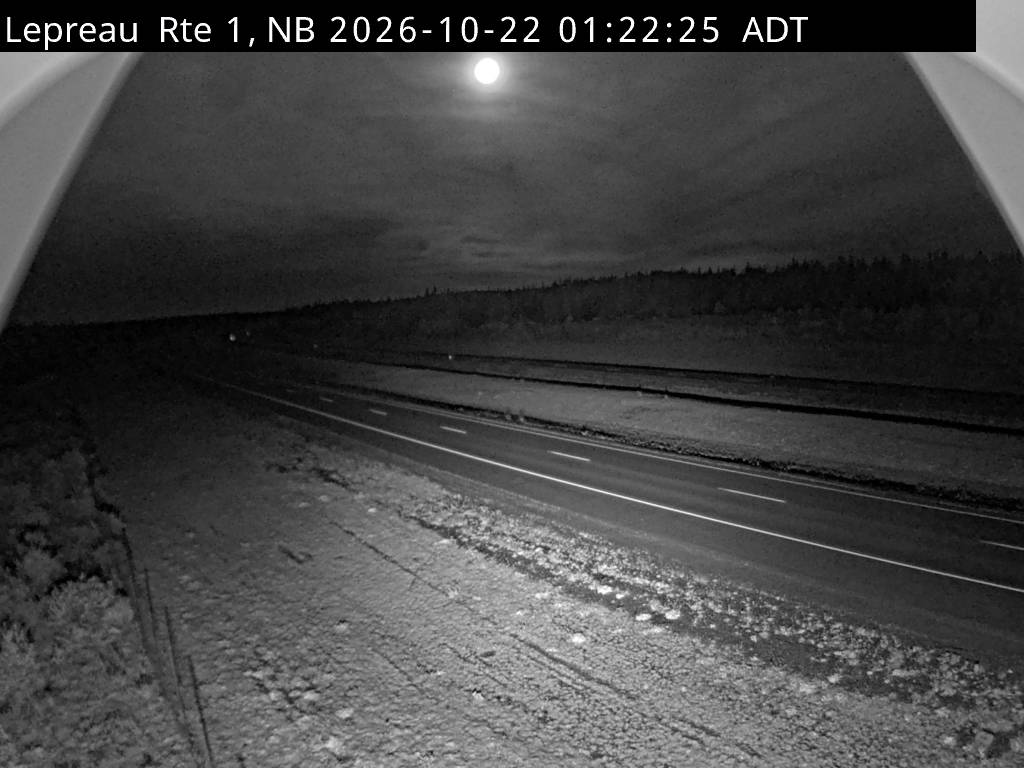 Web Cam image of Lepreau / New River (NB Highway 1)